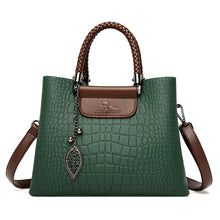 Załaduj obraz do przeglądarki galerii, Luxury Designer Leather Women Messenger Bags Crocodile Female Crossbody Shoulder Hand bag For Women High Quality Ladies Handbags
