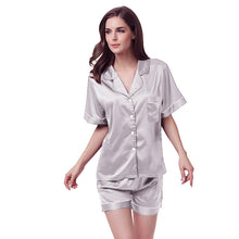 Załaduj obraz do przeglądarki galerii, Explosive style pajamas matte satin pajamas set sexy silk pajamas set pajamas women
