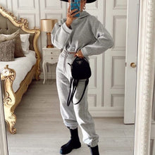 Załaduj obraz do przeglądarki galerii, Winter Two Piece Sets Women Tracksuit Oversized Suit 2023 Autumn Trouser Suits Female Sweatshirt Solid Sports Hoodie Sportswear
