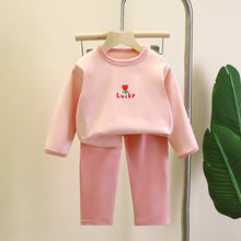 Załaduj obraz do przeglądarki galerii, Cute Soft Comfort Children Home Clothes Two-piece Tops + Pants Spring/autumn Clothing Kids Long Sleeve Nightgown Girls Underwear
