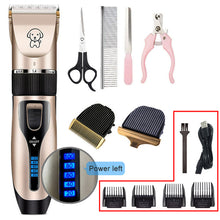 Załaduj obraz do przeglądarki galerii, Electric Pet Clipper Dog Hair Clipper For Dogs Reachageable Trimmer
